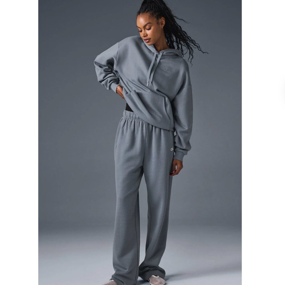 Alo Yoga Accolade Coord Set Limited Edition Steel Grey - Sweatpants Hoodie